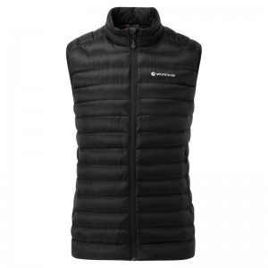 Black Men's Montane Anti-Freeze Down Vest | XBO1464AV