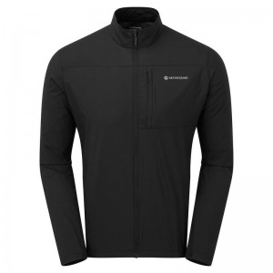 Black Men's Montane Featherlite Windproof Jackets | SUE8015EG