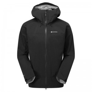 Black Men's Montane Phase XT Waterproof Jackets | KGF477GN