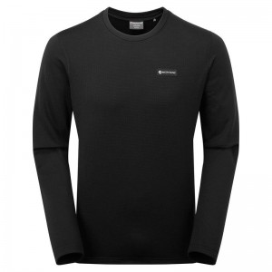 Black Men's Montane Protium Sweaters | COZ5845PS