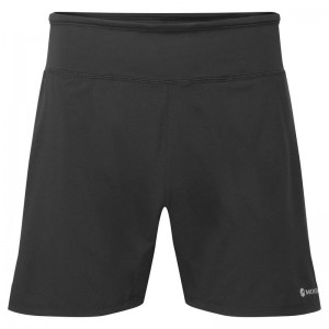 Black Men's Montane Slipstream 5" Trail Running Shorts | DWB2975DK