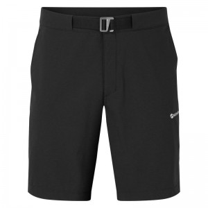 Black Men's Montane Tenacity Lite Shorts | HRO656TE