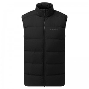 Black Men's Montane Tundra Down Vest | XJM2929QH