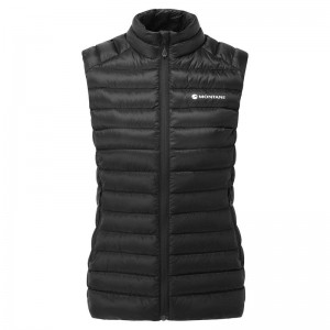 Black Women's Montane Anti-Freeze Down Vest | HHF2783MY