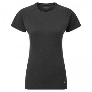 Black Women's Montane Dart T Shirts | EHW4157YK