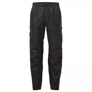 Black Women's Montane Dynamo Waterproof Pull-Over Trousers | VBK5785DM