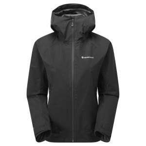 Black Women's Montane Spirit Waterproof Jackets | VOY413GV