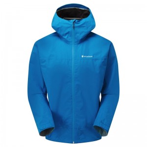 Blue Men's Montane Spirit Waterproof Jackets | QDE152ZK