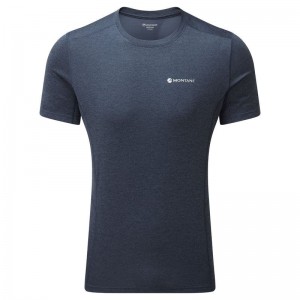 Dark Blue Men's Montane Dart T Shirts | BSF4887GU