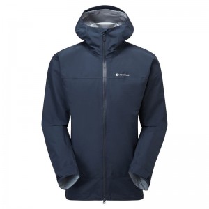 Dark Blue Men's Montane Phase Waterproof Jackets | OBB6142BB