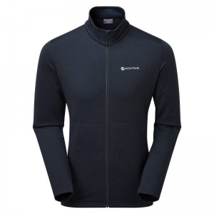 Dark Blue Men's Montane Protium Fleece Jackets | RWS9139WY