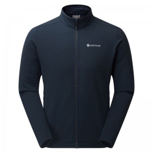 Dark Blue Men's Montane Protium XT Fleece Jackets | QGK888KD