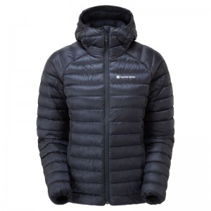 Dark Blue Women's Montane Anti-Freeze Hooded Down Jackets | EHM5146XT