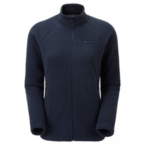 Dark Blue Women's Montane Chonos Fleece Jackets | BGB6939PD