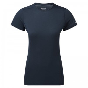 Dark Blue Women's Montane Dart Lite T Shirts | HXN4587FR