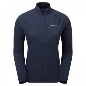 Dark Blue Women's Montane Featherlite Windproof Jackets | SNR6952GG