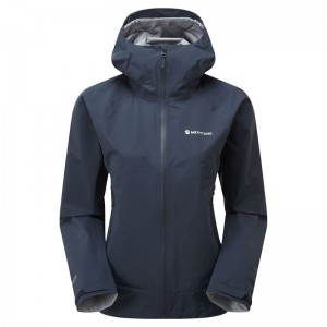 Dark Blue Women's Montane Phase Lite Waterproof Jackets | PRE9019IK