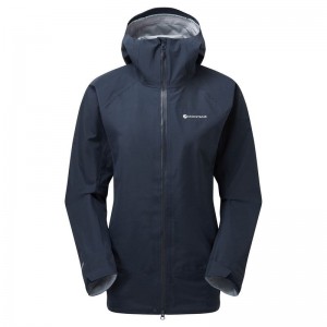 Dark Blue Women's Montane Phase Waterproof Jackets | KSI3236YE