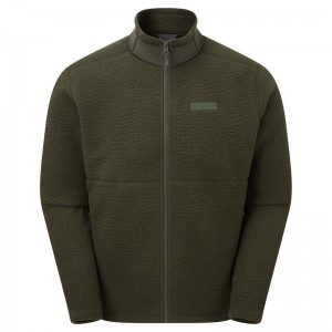 Dark Green Men's Montane Chonos Fleece Jackets | NCZ6768YP