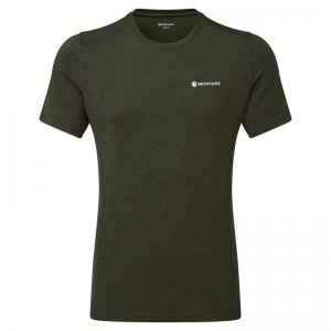 Dark Green Men's Montane Dart T Shirts | PYZ1165AC