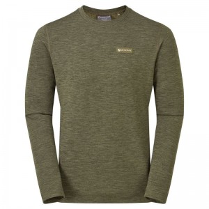 Dark Green Men's Montane Protium Sweaters | XXG3343EL