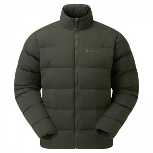 Dark Green Men's Montane Tundra Down Jackets | IES9224TG