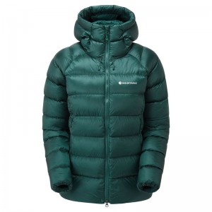 Dark Green Women's Montane Anti-Freeze XT Hooded Down Jackets | VME9975OM