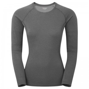 Dark Grey Women's Montane Dart Long Sleeve T Shirts | ZBD5446LQ