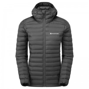 Dark Grey Women's Montane Icarus Lite Hooded Jackets | YGC213DT