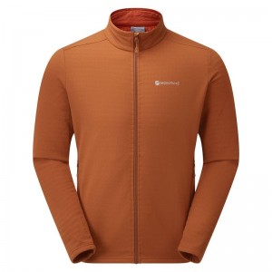 Dark Orange Men's Montane Protium XT Fleece Jackets | AHR9871IS