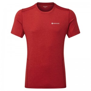 Dark Red Men's Montane Dart T Shirts | AFX1061FB