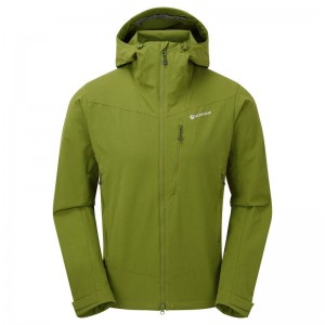 Green Men's Montane Dyno LT Softshell Jackets | SLC7641MG