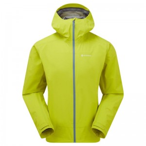 Green Men's Montane Phase Lite Waterproof Jackets | YHN2799WS