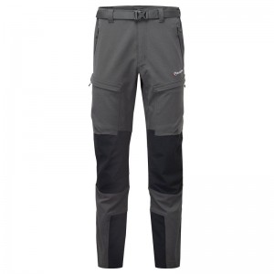 Grey Black Men's Montane Super Terra Pants | OFV124YI