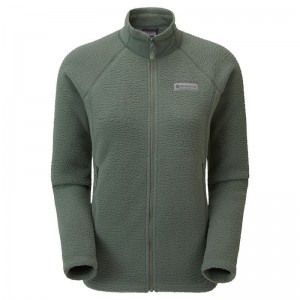 Grey Green Women's Montane Chonos Fleece Jackets | DHG426SA