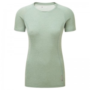 Grey Green Women's Montane Dart T Shirts | WCP7343GF