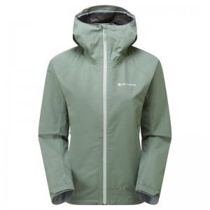 Grey Green Women's Montane Spirit Waterproof Jackets | KIO5510CC