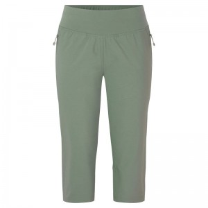 Grey Green Women's Montane Tucana Lite Stretch Capri 3/4 Leggings | SNW3938DH