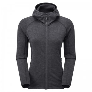 Grey Women's Montane Protium Hooded Fleece Jackets | UBK8171AK