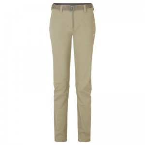 Khaki Women's Montane Terra Stretch Lite Trousers | CZD1438ZU