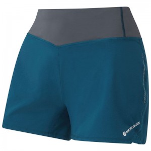 Navy Blue Women's Montane Katla 4" Shorts | NNR813PQ