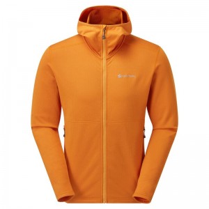 Orange Men's Montane Protium Hooded Fleece Jackets | HBQ8920RX