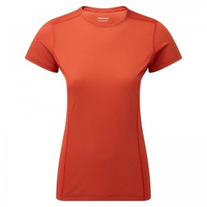 Orange Red Women's Montane Dart Lite T Shirts | YEY1615CD