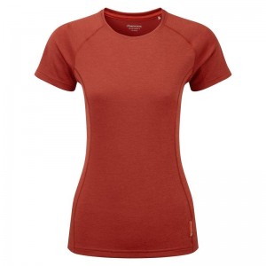 Orange Red Women's Montane Dart T Shirts | RJF631RS