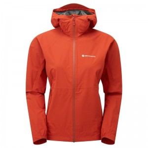 Orange Red Women's Montane Minimus Lite Waterproof Jackets | DQI5759MR