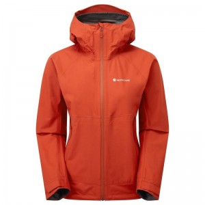 Orange Red Women's Montane Spirit Lite Waterproof Jackets | PMP297ZO