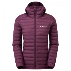 Purple Women's Montane Icarus Lite Hooded Jackets | MBX3946WY