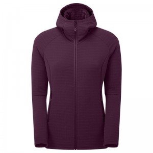 Purple Women's Montane Protium XT Hooded Fleece Jackets | TFW10019PG