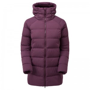 Purple Women's Montane Tundra Hooded Down Jackets | ZJT456ZE