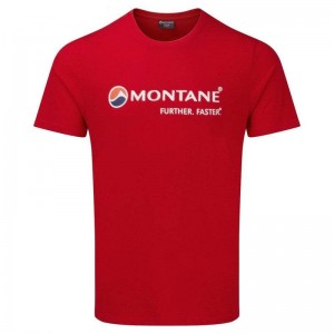 Red Men's Montane Lightweight Classic T Shirts | YBB1197LU